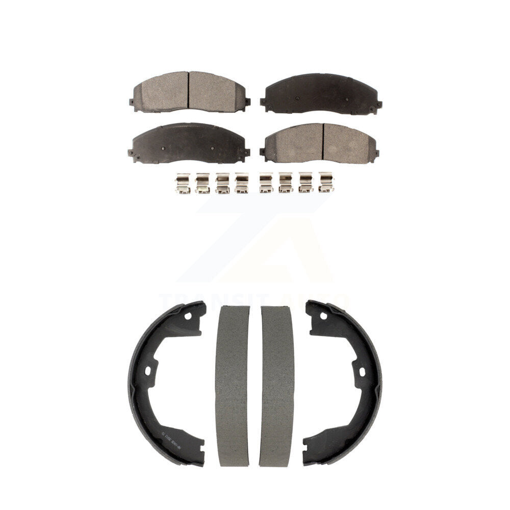 Kit de plaquettes de frein et chaussures de tambour semi-métalliques avant et arrière, pour Ford F-350 Super Dut