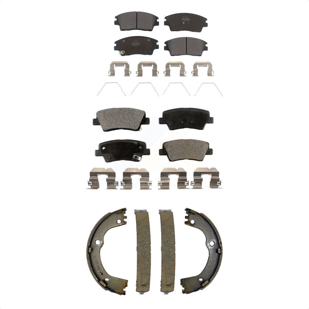 Kit de plaquettes de frein et chaussures de stationnement semi-métalliques avant et arrière, pour Hyundai Tucson Ki