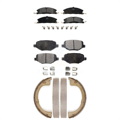 Kit de plaquettes de frein et chaussures de stationnement semi-métalliques avant et arrière, pour Lincoln MKT