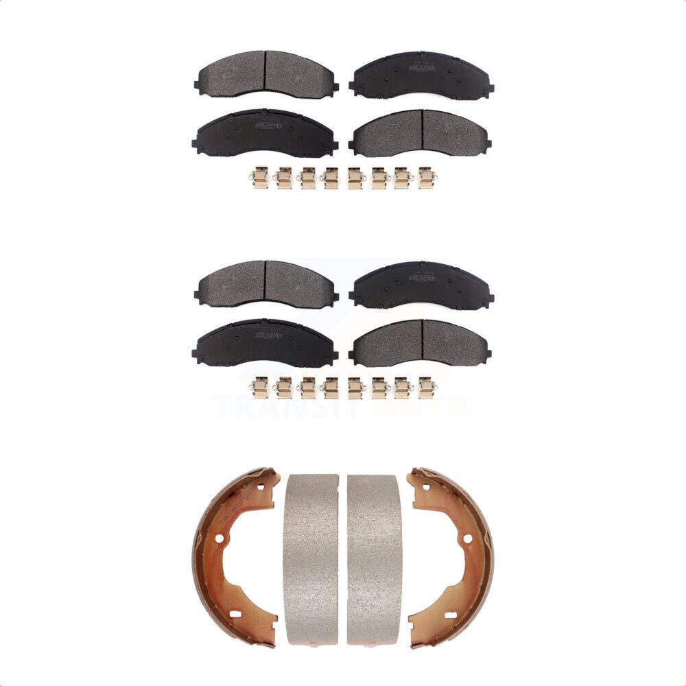 Kit de plaquettes de frein semi-métalliques avant et arrière, pour Ford F-450 Super Dut