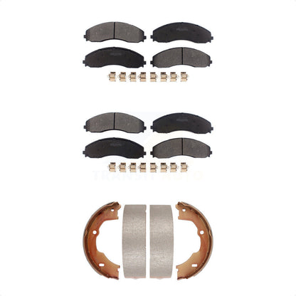 Kit de plaquettes de frein semi-métalliques avant et arrière, pour Ford F-450 Super Dut