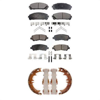 Kit de plaquettes de frein semi-métalliques avant et arrière, pour Toyota Highlande 08-13