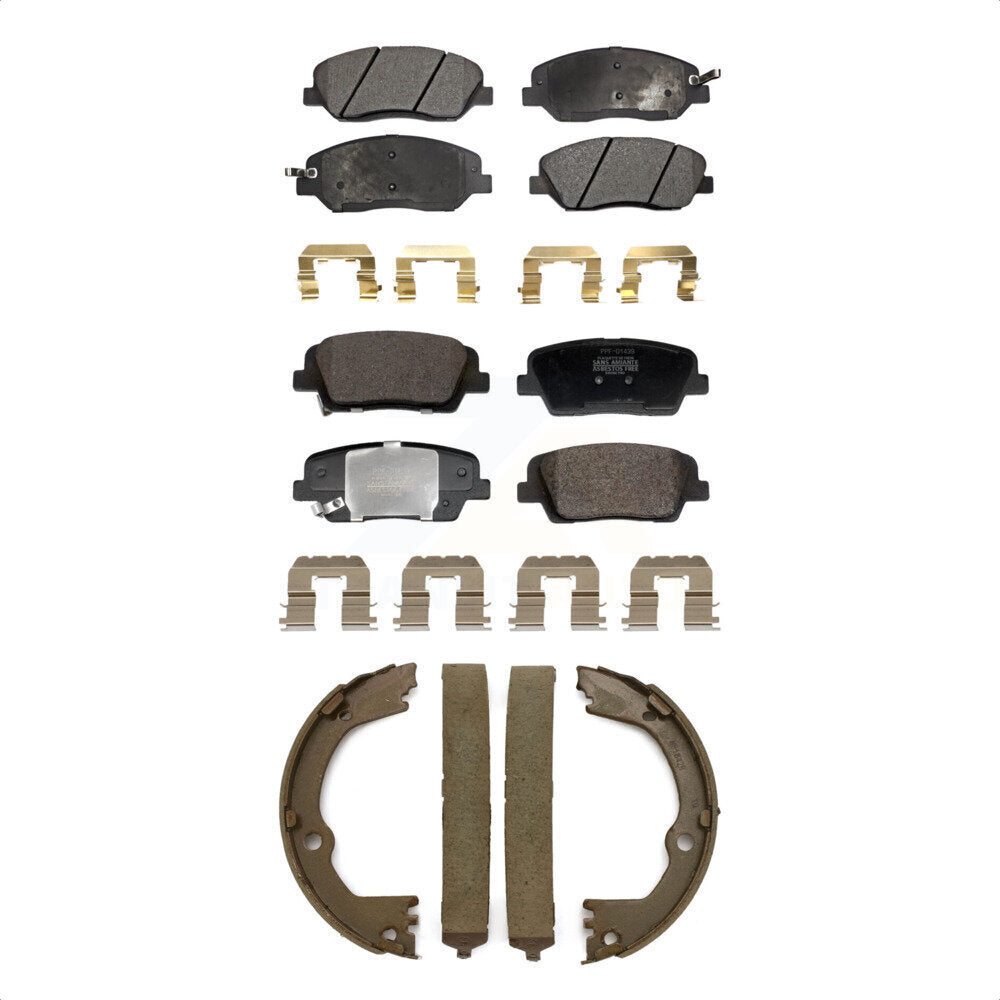 Kit de plaquettes de frein semi-métalliques avant et arrière, pour Hyundai Santa Fe X
