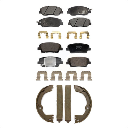 Kit de plaquettes de frein semi-métalliques avant et arrière, pour Hyundai Santa Fe X