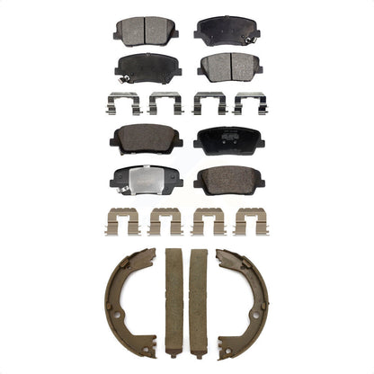Kit de plaquettes de frein semi-métalliques avant et arrière, chaussures de stationnement pour Hyundai Santa Fe Spor