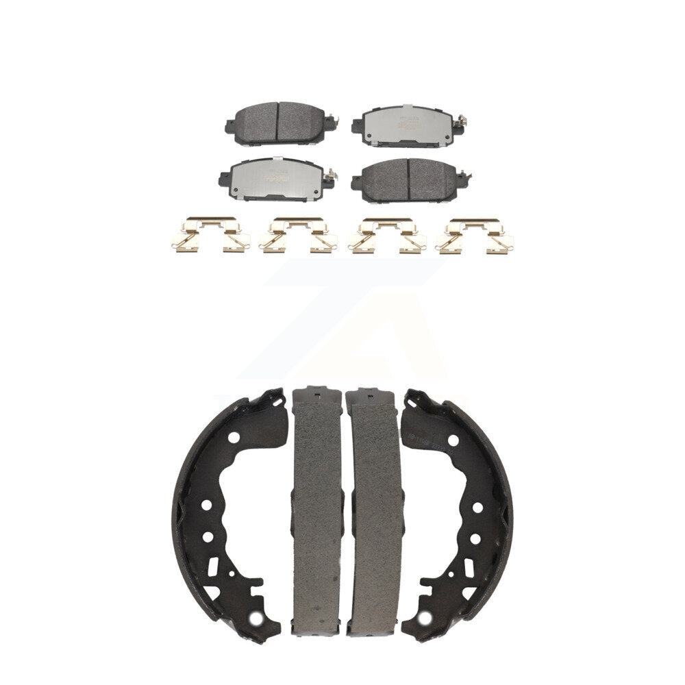 Kit de plaquettes de frein et chaussures de tambour semi-métalliques avant et arrière, pour Nissan Kicks