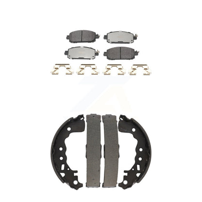 Kit de plaquettes de frein et chaussures de tambour semi-métalliques avant et arrière, pour Nissan Kicks
