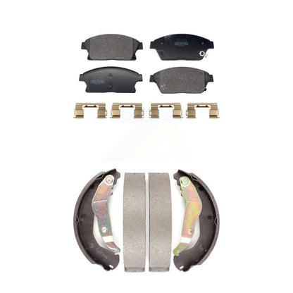 Kit de plaquettes de frein semi-métalliques avant et arrière et de sabots de tambour pour Chevrolet Tra 2013 – 2017