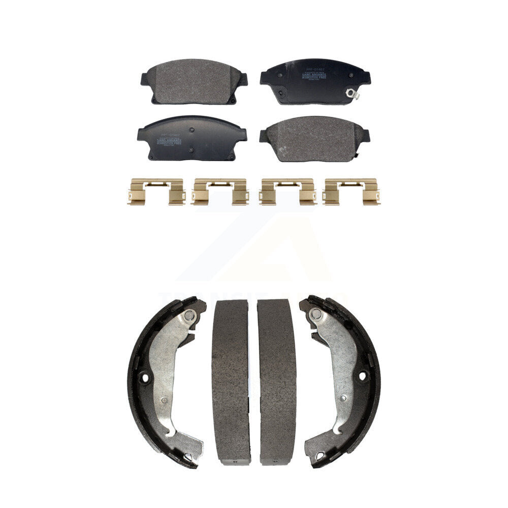 Kit de plaquettes de frein et chaussures de tambour semi-métalliques avant et arrière, pour Chevrolet Cruze