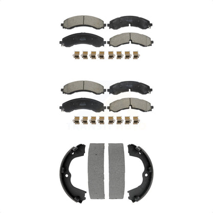 Kit de plaquettes de frein semi-métalliques avant et arrière, pour GMC Chevrolet Sierra H
