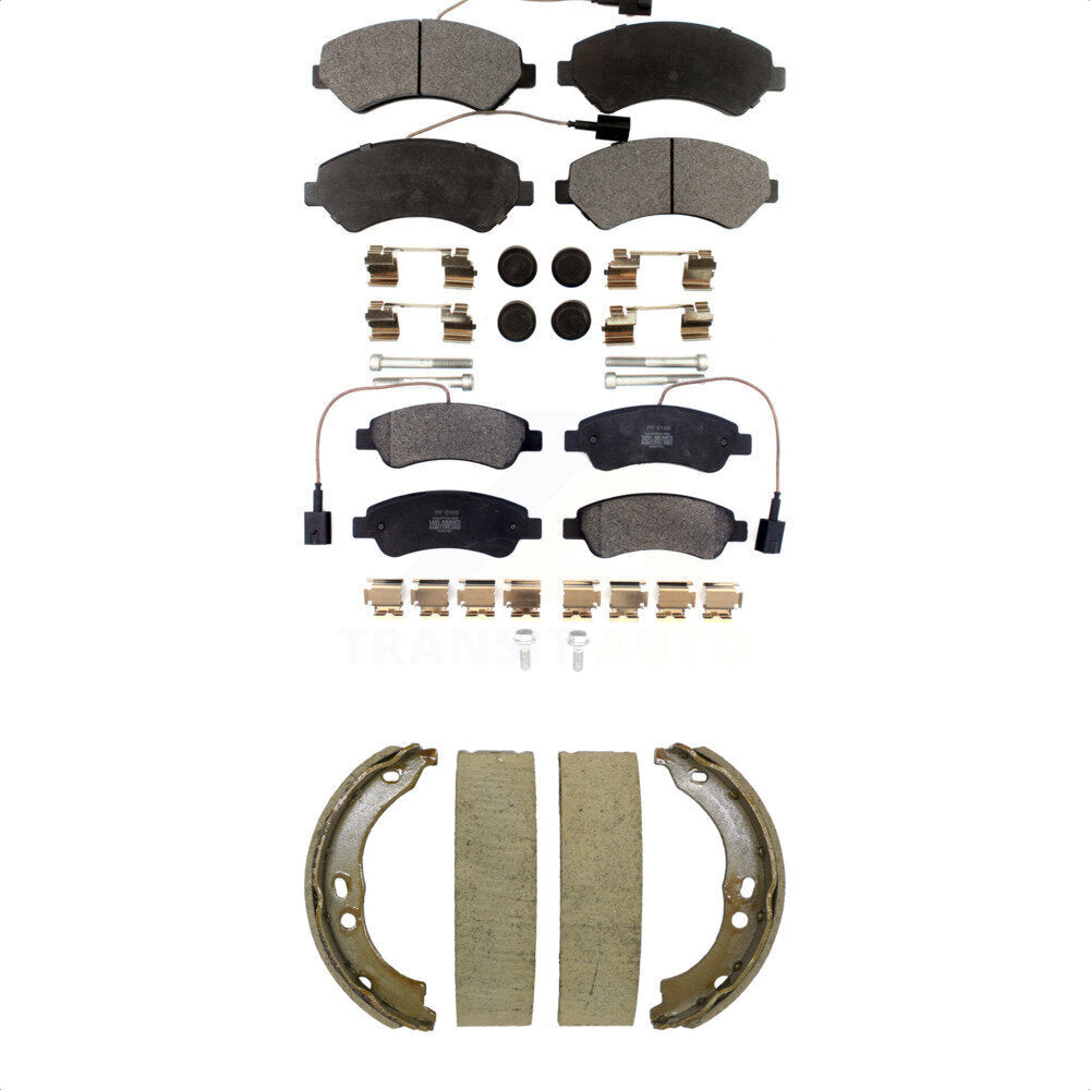 Kit de plaquettes de frein semi-métalliques avant et arrière, chaussures de stationnement pour Ram ProMaster 2500 350