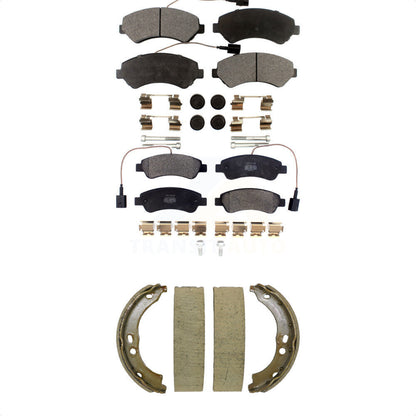 Kit de plaquettes de frein semi-métalliques avant et arrière, chaussures de stationnement pour Ram ProMaster 2500 350