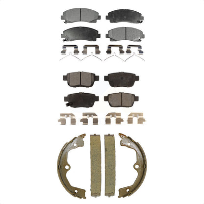 Kit de plaquettes de frein et de chaussures de stationnement semi-métalliques avant et arrière, pour Acura T 2009 – 2014