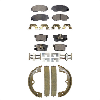 Kit de plaquettes de frein semi-métalliques avant et arrière, chaussures de stationnement pour Honda Accord Crosstou