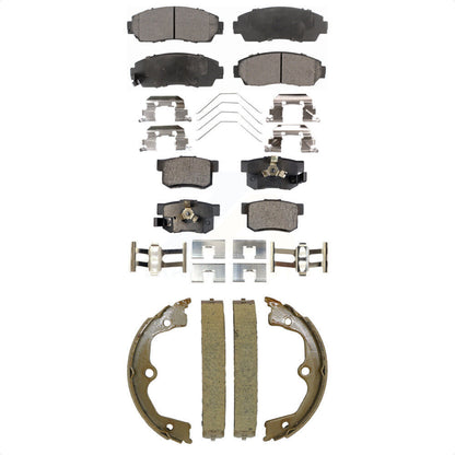 Kit de plaquettes de frein semi-métalliques avant et arrière, chaussures de stationnement pour Honda Crosstour Accor