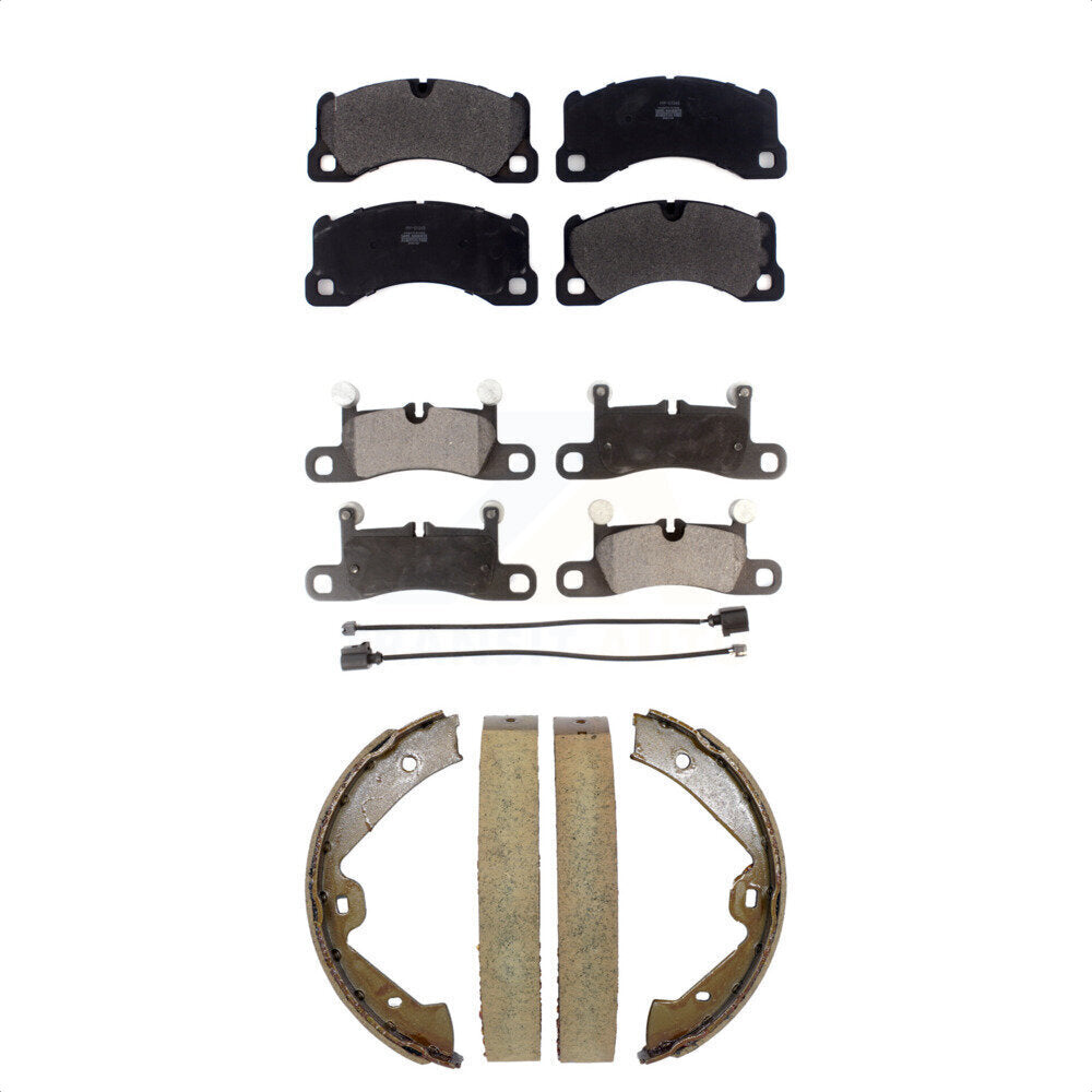 Kit de plaquettes de frein et chaussures de stationnement semi-métalliques avant et arrière, pour Volkswagen Touare