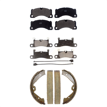 Kit de plaquettes de frein et chaussures de stationnement semi-métalliques avant et arrière, pour Volkswagen Touare