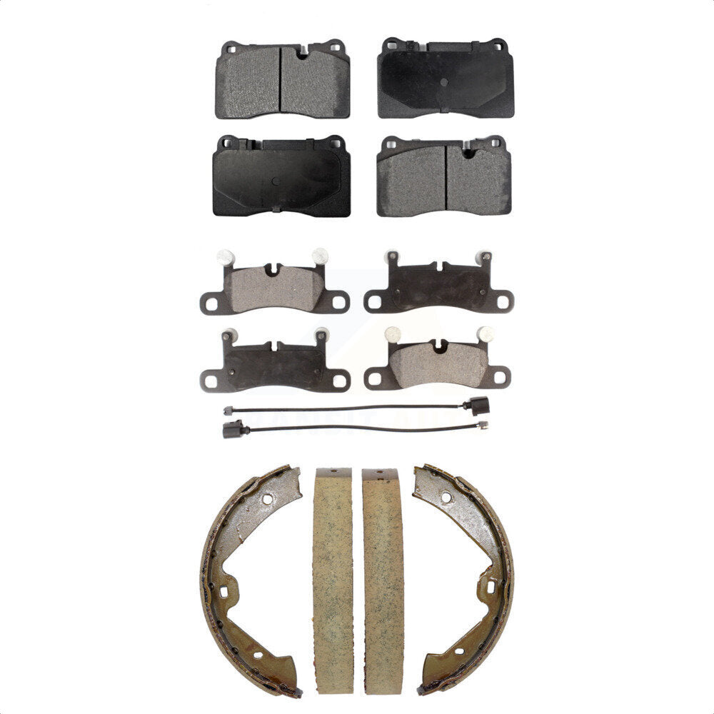 Kit de plaquettes de frein et chaussures de stationnement semi-métalliques avant et arrière, pour Volkswagen Touare