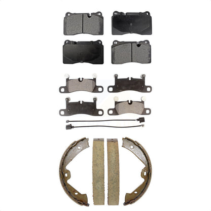 Kit de plaquettes de frein et chaussures de stationnement semi-métalliques avant et arrière, pour Volkswagen Touare