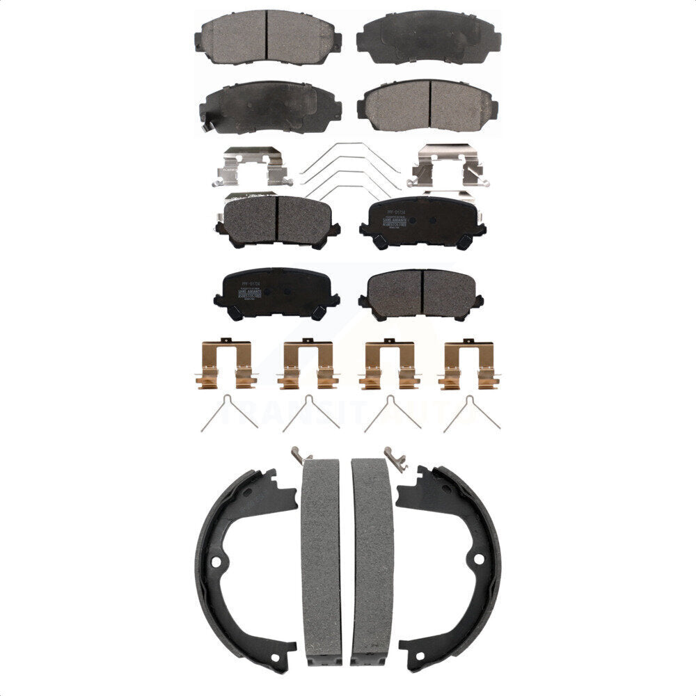 Kit de plaquettes de frein et chaussures de stationnement semi-métalliques avant et arrière, pour Honda Passpor 19-24