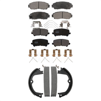 Kit de plaquettes de frein et chaussures de stationnement semi-métalliques avant et arrière, pour Honda Passpor 19-24