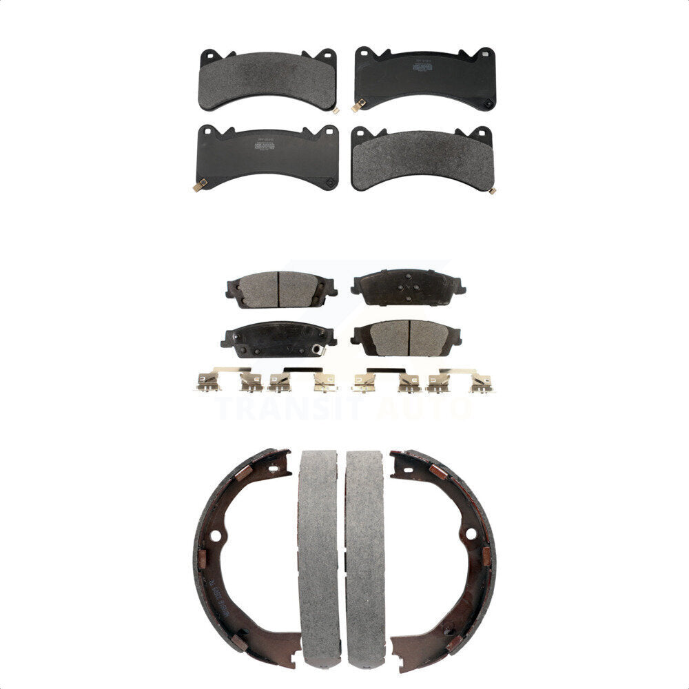 Kit de plaquettes de frein semi-métalliques avant et arrière, pour GMC Chevrolet Sierra L