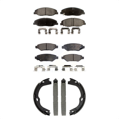 Kit de plaquettes de frein et chaussures de stationnement semi-métalliques avant et arrière, pour Cadillac CTS