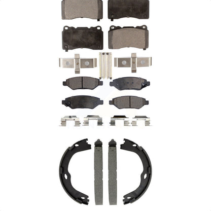 Kit de plaquettes de frein et chaussures de stationnement semi-métalliques avant et arrière, pour Cadillac CTS