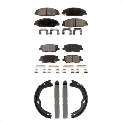 Kit de plaquettes de frein et chaussures de stationnement semi-métalliques avant et arrière, pour Cadillac CTS