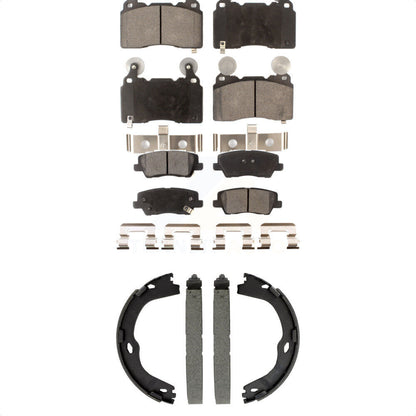 Kit de plaquettes de frein et chaussures de stationnement semi-métalliques avant et arrière, pour Cadillac CTS