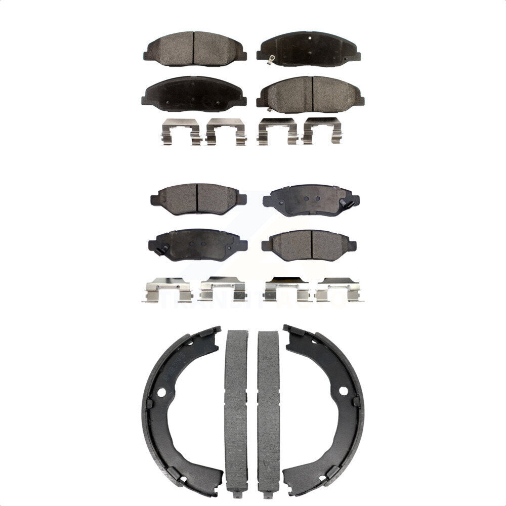 Kit de plaquettes de frein et chaussures de stationnement semi-métalliques avant et arrière, pour Cadillac CTS