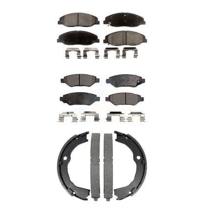 Kit de plaquettes de frein et chaussures de stationnement semi-métalliques avant et arrière, pour Cadillac CTS