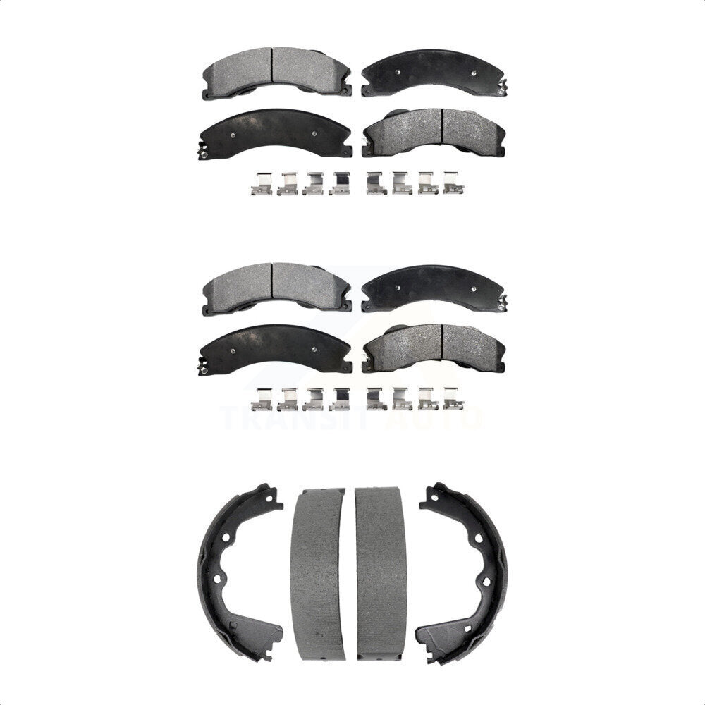 Kit de plaquettes de frein semi-métalliques avant et arrière, pour GMC Chevrolet Sierra H