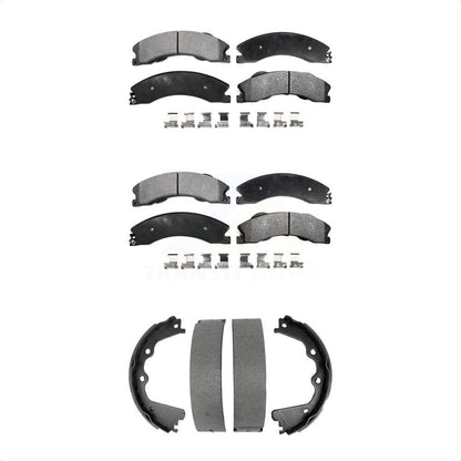 Kit de plaquettes de frein semi-métalliques avant et arrière, pour GMC Chevrolet Sierra H