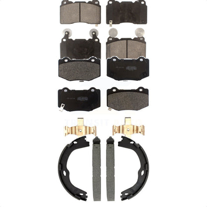 Kit de plaquettes de frein et chaussures de stationnement semi-métalliques avant et arrière, pour Chevrolet Corvett