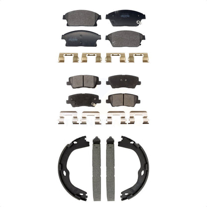 Kit de plaquettes de frein et chaussures de stationnement semi-métalliques avant et arrière, pour Cadillac ATS