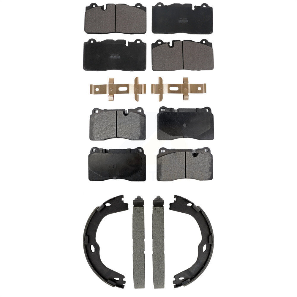 Kit de plaquettes de frein et chaussures de stationnement semi-métalliques avant et arrière, pour Chevrolet Corvett