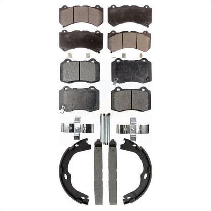 Kit de plaquettes de frein semi-métalliques avant et arrière, pour Cadillac CTS V avec RW