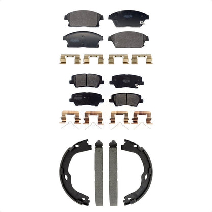 Kit de plaquettes de frein et chaussures de stationnement semi-métalliques avant et arrière, pour Cadillac ATS