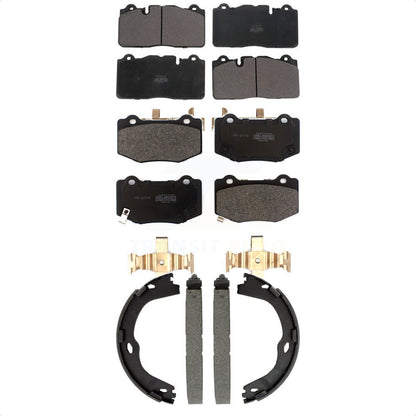 Kit de plaquettes de frein et chaussures de stationnement semi-métalliques avant et arrière, pour Chevrolet Corvett