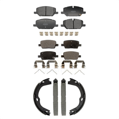 Kit de plaquettes de frein et chaussures de stationnement semi-métalliques avant et arrière, pour Chevrolet Camaro