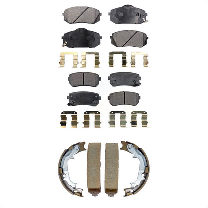 Kit de plaquettes de frein semi-métalliques avant et arrière, chaussures de stationnement pour Hyundai Tucson Kia AW