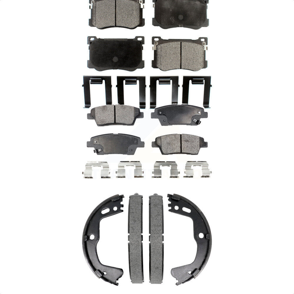 Kit de plaquettes de frein semi-métalliques avant et arrière, pour Hyundai Genesis G8