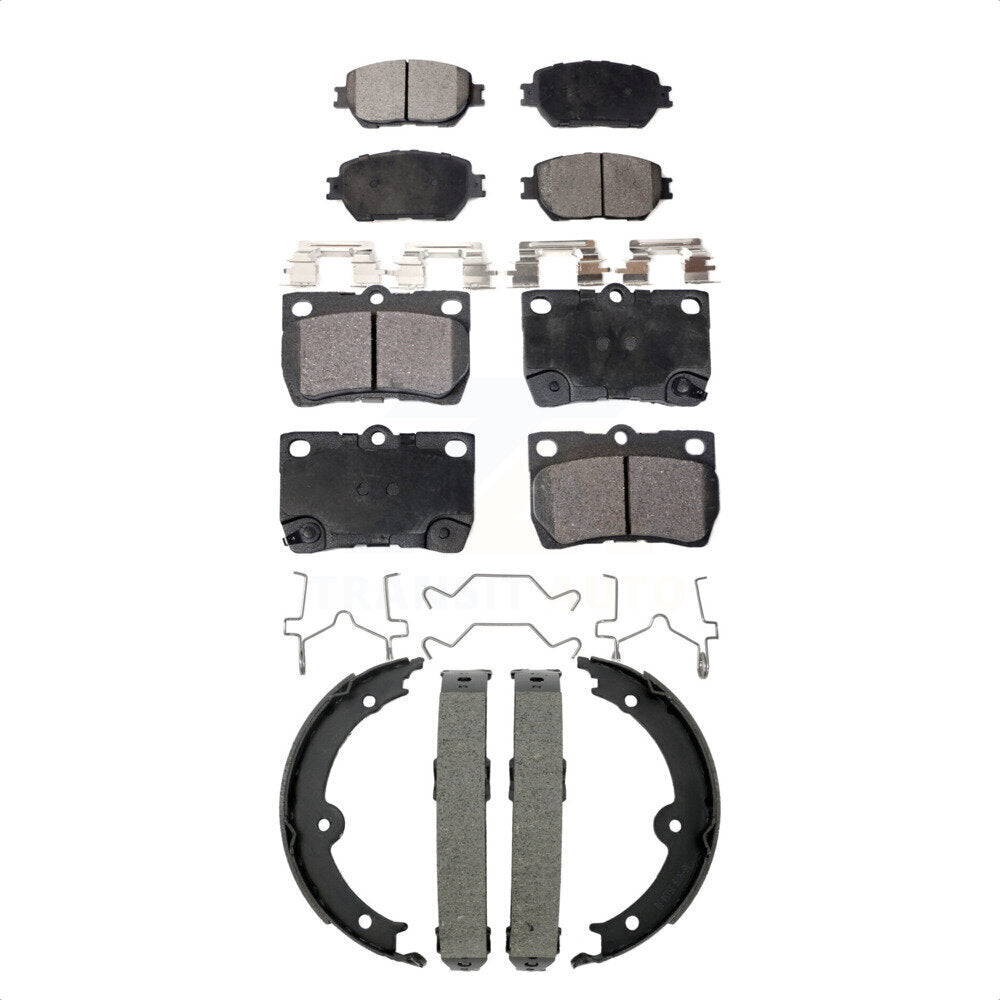 Kit de plaquettes de frein et chaussures de stationnement semi-métalliques avant et arrière, pour Lexus IS250 GS300