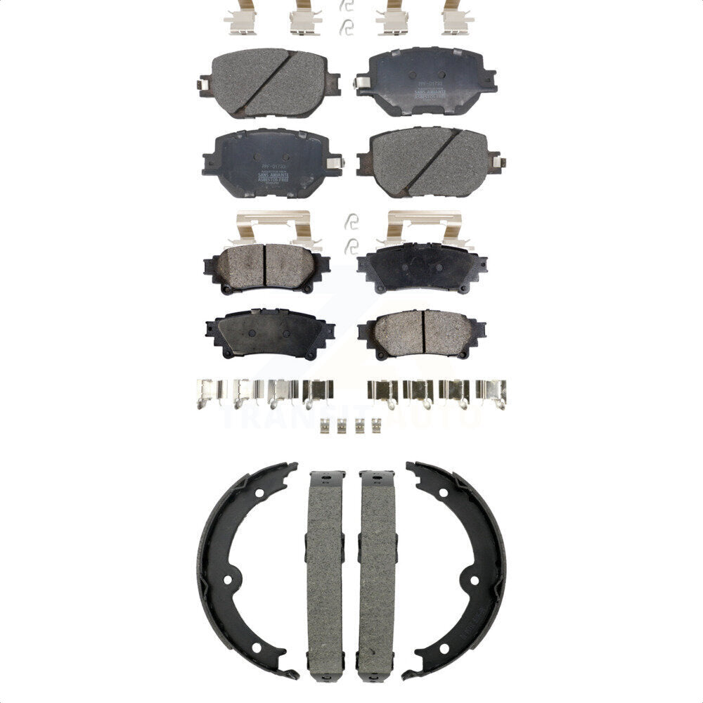 Kit de plaquettes de frein et chaussures de stationnement semi-métalliques avant et arrière, pour Lexus IS250