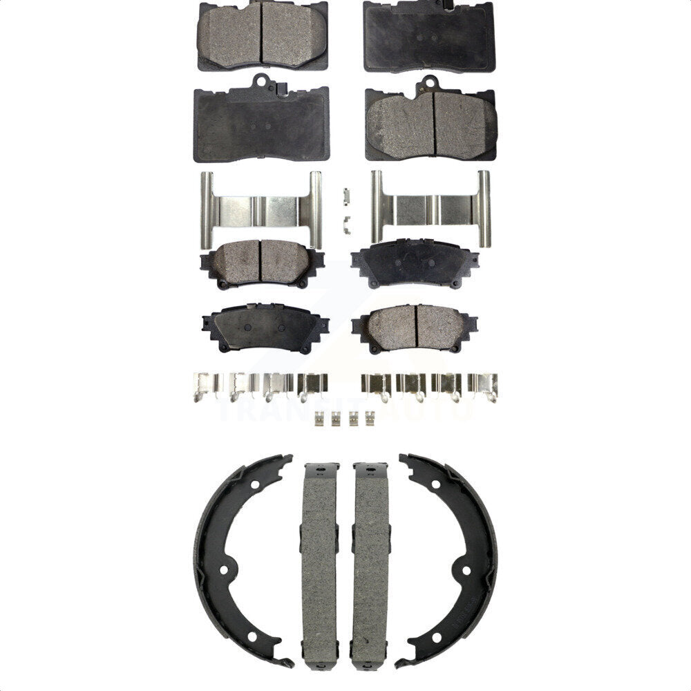 Kit de plaquettes de frein semi-métalliques avant et arrière, pour Lexus IS350 Convertible