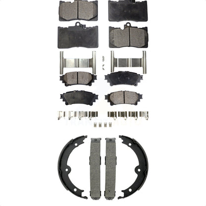 Kit de plaquettes de frein semi-métalliques avant et arrière, pour Lexus IS350 Convertible