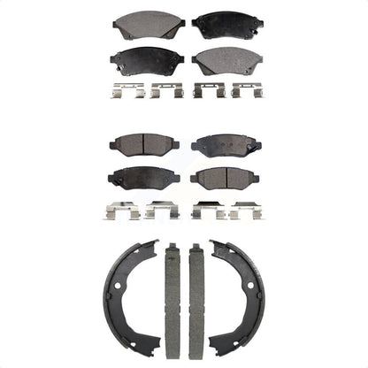 Kit de plaquettes de frein semi-métalliques avant et arrière, chaussures de stationnement pour Cadillac SR 2010 – 2016