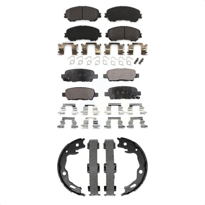 Kit de plaquettes de frein et chaussures de stationnement semi-métalliques avant et arrière, pour Nissan Rogue Spor
