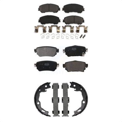 Kit de plaquettes de frein et chaussures de stationnement semi-métalliques avant et arrière, pour Nissan Rogue Spor
